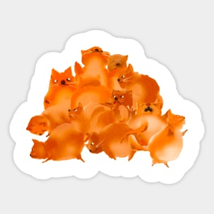 Orange cats Sticker